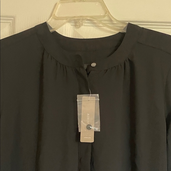 J. Crew Elegant Black Blouse with Ruffle Details - Picture 3 of 3